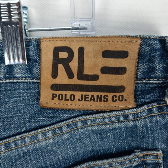 Polo Jeans Co Relaxed Fit Men’s Jeans 38x32 Fit 40 Medium Wash Classic Straight - Picture 9 of 12